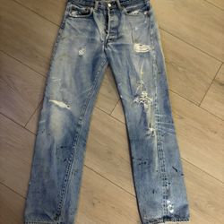 vintage levis 501 redline selvedge 6