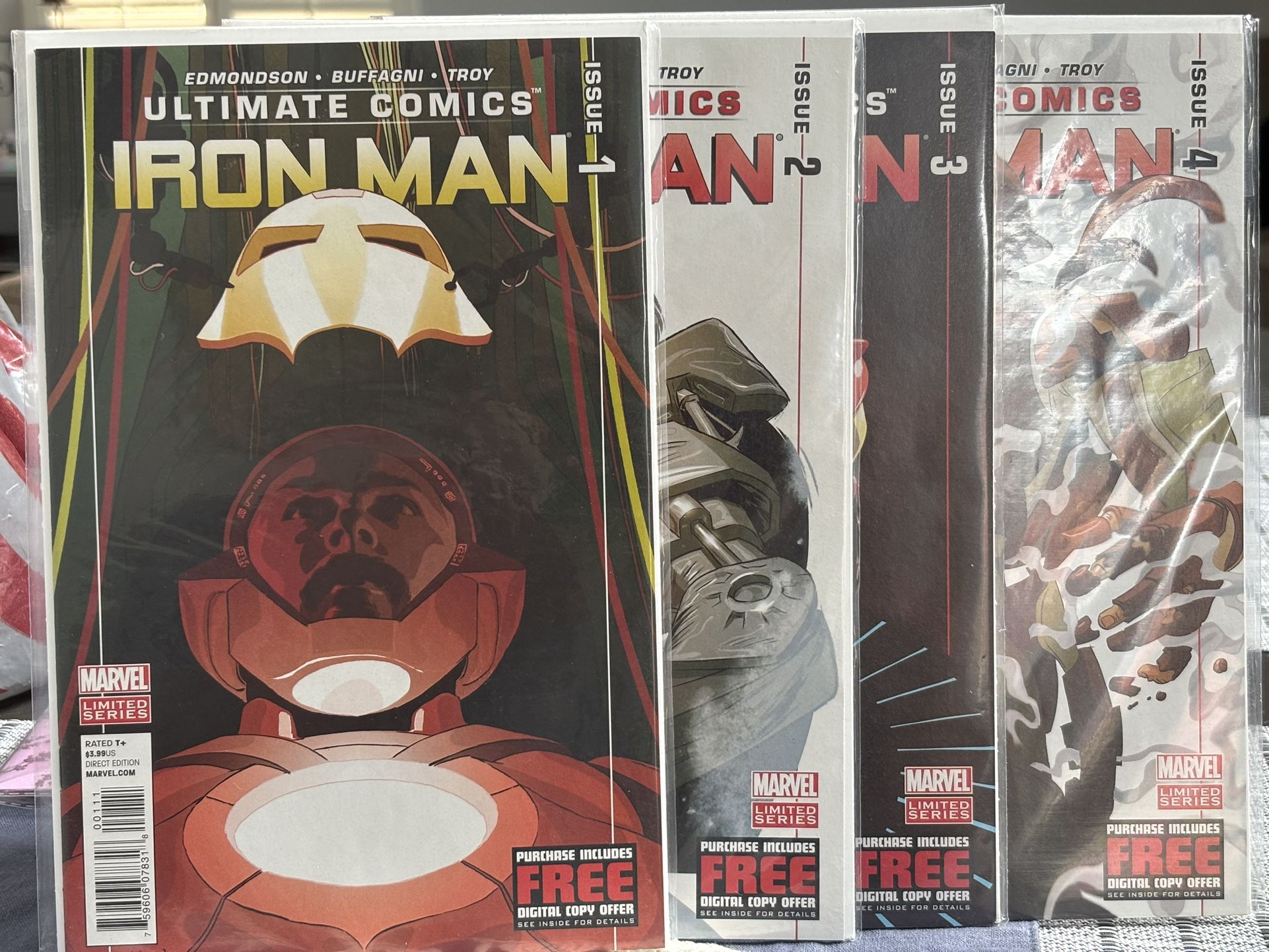 Marvel Ultimate Comics Iron Man Limited Series 1-4 by Edmondson 2012