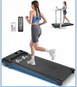 Treadmill 2 in 1 Walking Pad, Running Machine，Folding, Electric,Remote& LCD，Low Noise