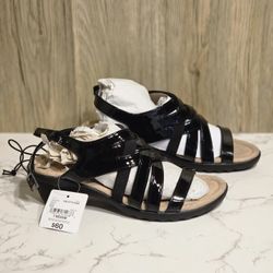 East 5th Women's Hickery Heeled Criss-Cross Strap Sandals