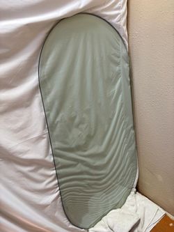 oval glass pane for a table