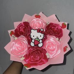 Pink hello kitty bouquet
