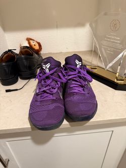 Nike Kobe  9 Purple Knit Basketball Sneakers