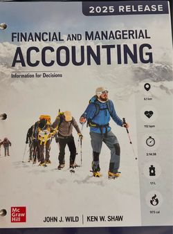 Financial and managerial Accounting book
