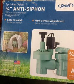 Underground Sprinkler Electric Anti-Siphon Valve, 3/4-In. Available in all sizes