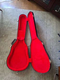 Vintage hardshell guitar case for lp special sized electric guitar