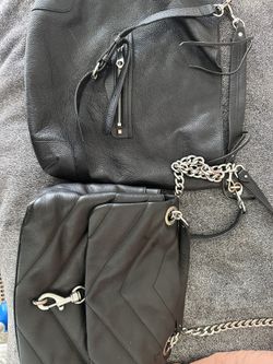 2 Rebecca minkoff black leather purses