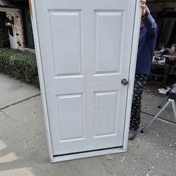 36x80 Fire Rated Garage Door Like New! Very Heavy. Framed Ready To Install