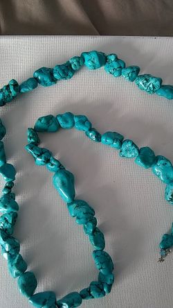 Turquoise statement necklace 925 sterling silver turquoise necklace chunky turquoise for women
