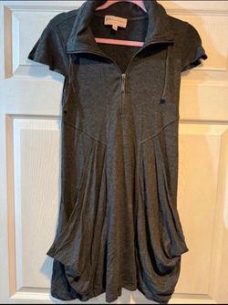 Philosophy Women's Gray Zip-Up Dress