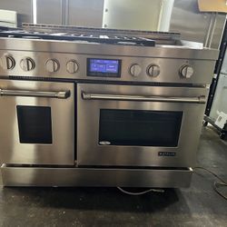 Jenn Air 48”Wide Gas Range Stove Stainless Steel