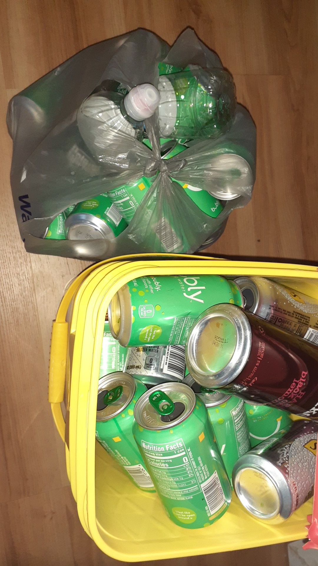 Free bottles and cans