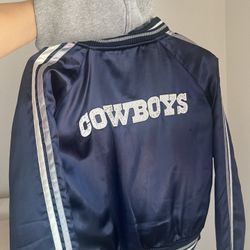 NFL COWBOYS FOOTBALL VARSITY WOMENS JACKET 