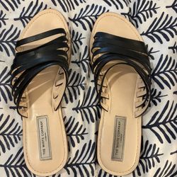 The White Company -  Black strappy  Sandals