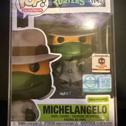 tmnt funko pop limited to 9500 pieces michelangelo