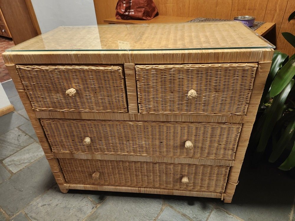Wicker Dresser