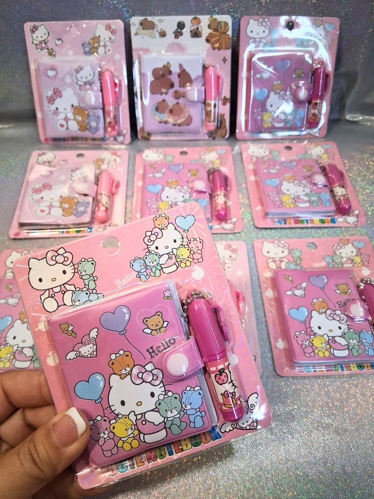 New Hello Kitty Small Notebook & Pen Sets - $2.25 Each