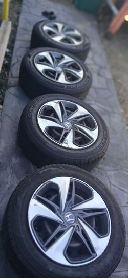 Rines con llantas 5 virlos  para honda