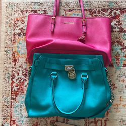 Set Of Two Michael Kors Large Totes 
