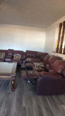 Leather sofa