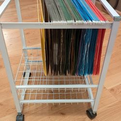 File Folder Cart With 2 Drawers 