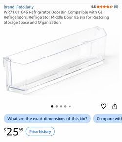 GE Refrigerator Door Bin WR71X11046