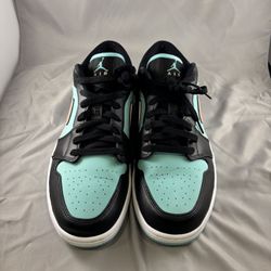 air jordan 1 low black teal - size 12 Ships ASAP