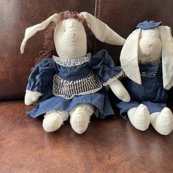 Plushie Bunnies Girl And Boy