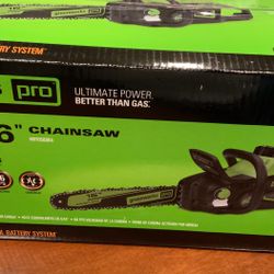 Selling New Greeenworks Chainsaw With Battery And Charger