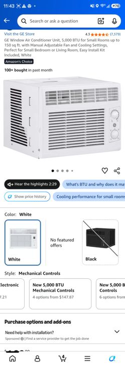 GE Window AC