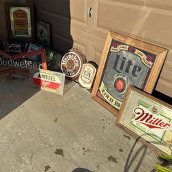 Beer Signs And Mirrors