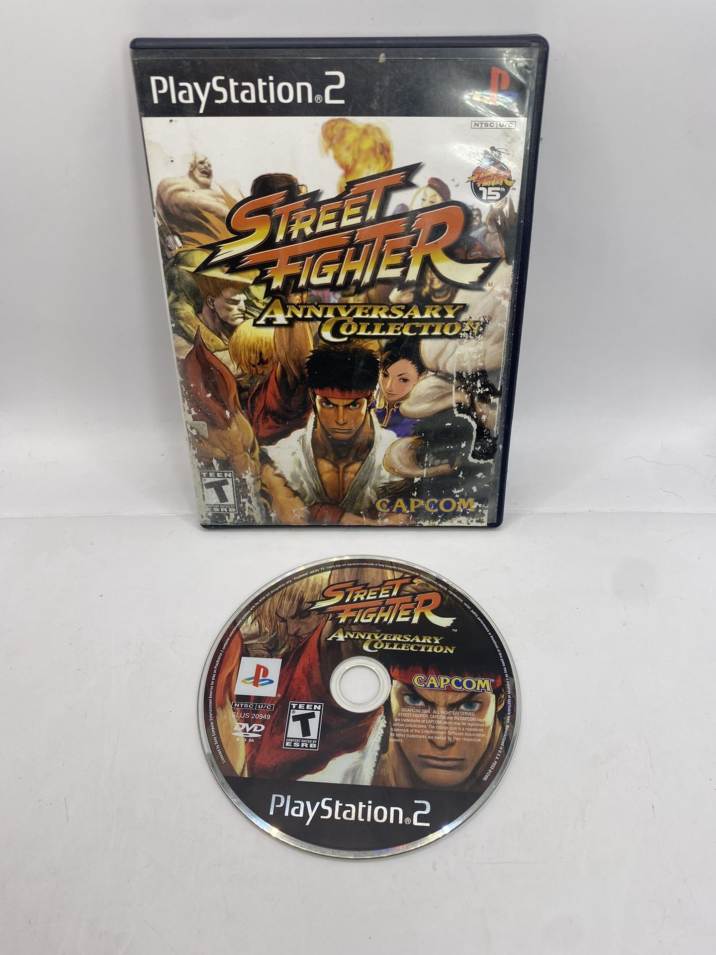 Street Fighter Anniversary Collection (Sony PlayStation 2, 2004) PS2 No Manual