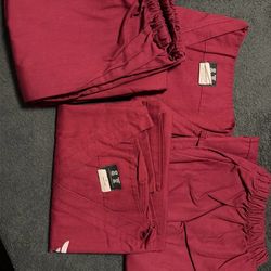 Burgundy UEI College Scrubs