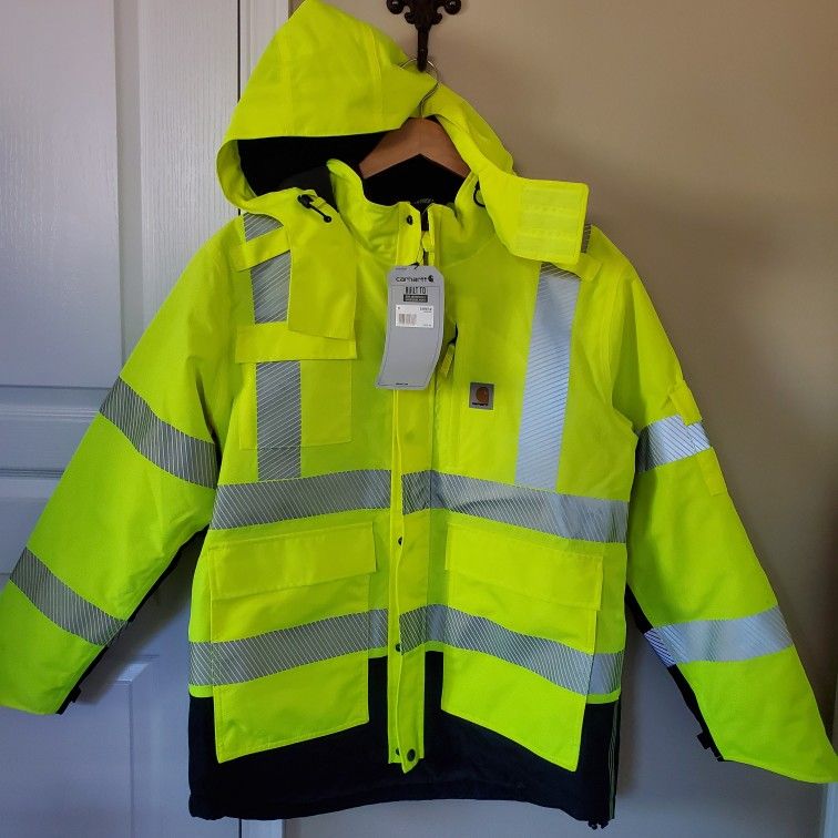 Carhartt High Vis Waterproof Heavy Weight Insulated ANSI Class 3 Jacket - Mens Medium, Brand NewBrand new with tags, never worn or used, heavy weight