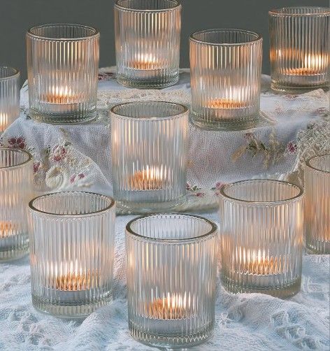 24 Pack Votive Candle Holders for Wedding