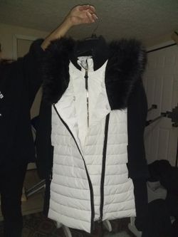 Brand New Calvin Klein White And Black Jacket