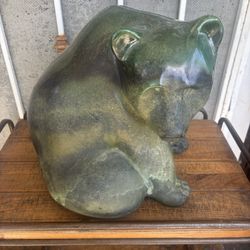 Tony Evans Raku Sited Bear 
