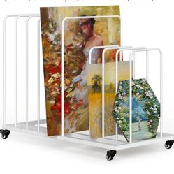 New Art Canvas Storage Rack, Art Storage with Wheels, Adjustable Art Storage Easel Display Stands for Canvas Boards, Panel, Crafts Drying & Print Rack