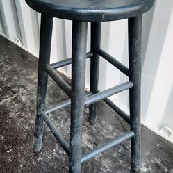 Antique hand painted wooden step stool - $25