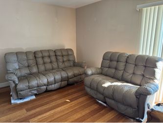 Leather reclining couches