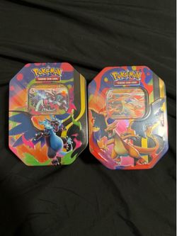 Pokemon charizard tins