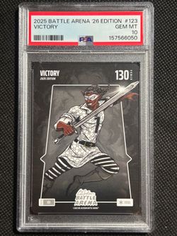 2025 Bo Jackson Battle Arena Victory #123 Victor Wembanyama PSA 10 GEM MINT