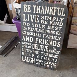 Wooden Art Sign