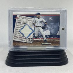 Derek Jeter 2002 Fleer “All-Star Game Piece Of Second Base” Card#GU1