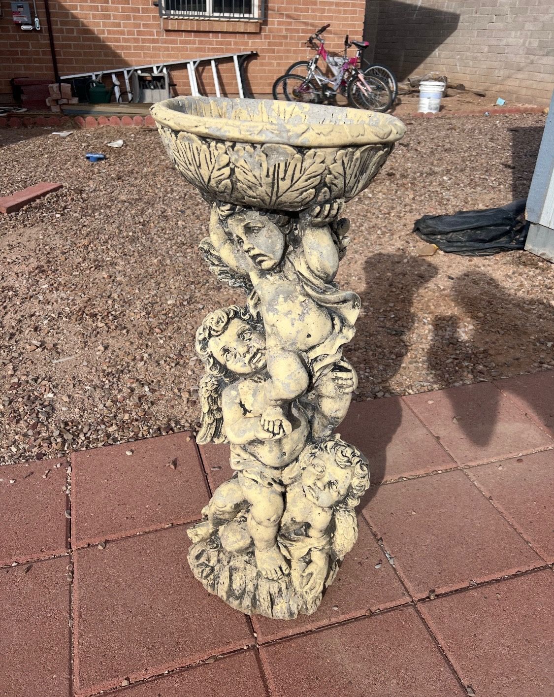 Angel Cherub Birdbath