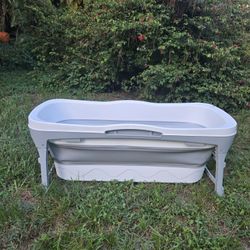 46 inch Foldable Bathtub for Adult, Collapsible Tub. Ice Bath, Hot Bath, Dog Wash, Freestanding  Cold Plunge