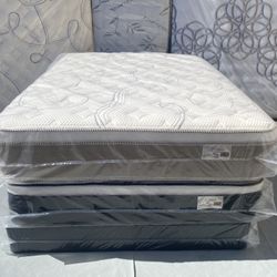 😴Mattress pillow top🥱 💎All sizes 💎12” inches tall 🔵Queen $199 🟣Full $180 🟠Twin $150 🟡King $330 🔴Cal king $330 🔘 Delivery available🚛