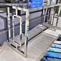 SILVER CONSOLE TABLE - entry table 💖💘💝