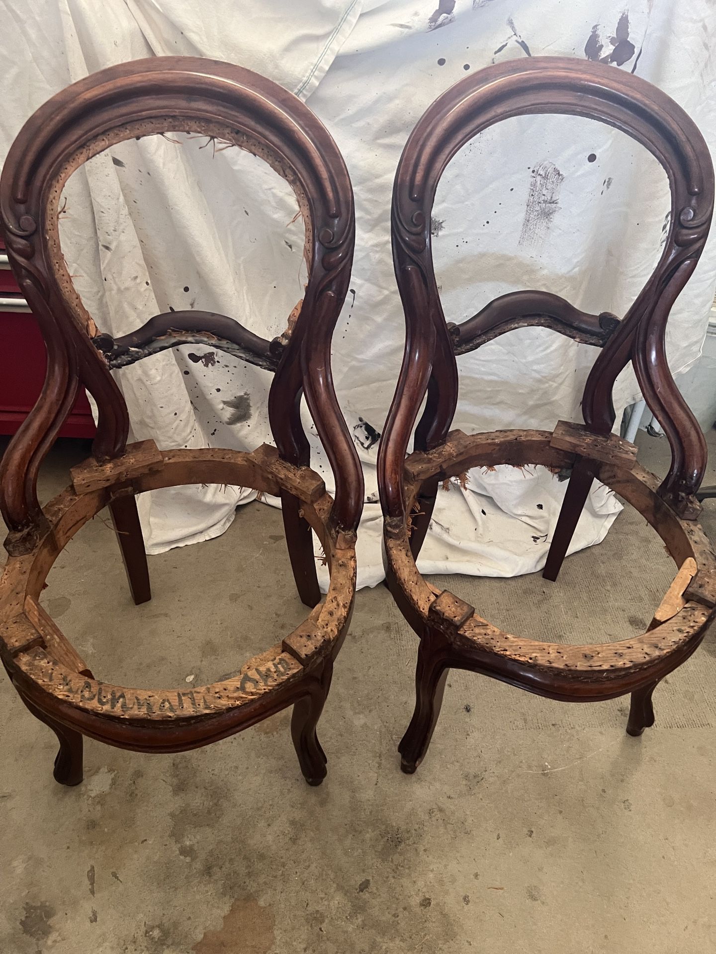 Two Antique Parlor Chairs FREE