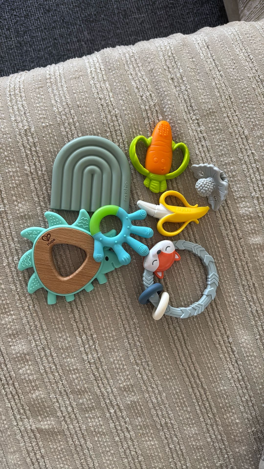 Baby Teething Rubber Mushie Toys